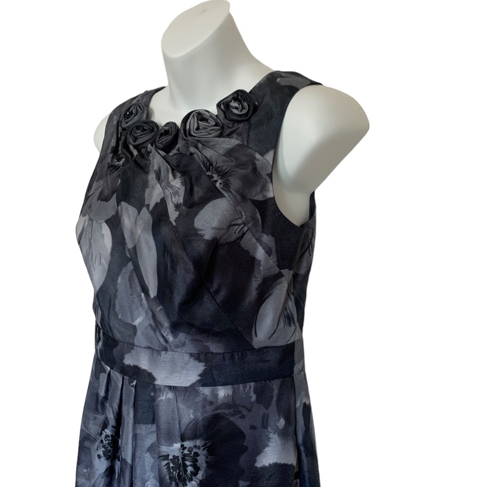 Adrianna Papell Floral Iridescent Sheath Dress Size 6 - Picture 3 of 11